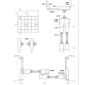 Perfil de aluminio para puerta corredera colgante